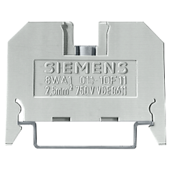 Клемма термопластиковая размер 2.5 6мм винтовое подсоед. син. Siemens 8WA10111BF23