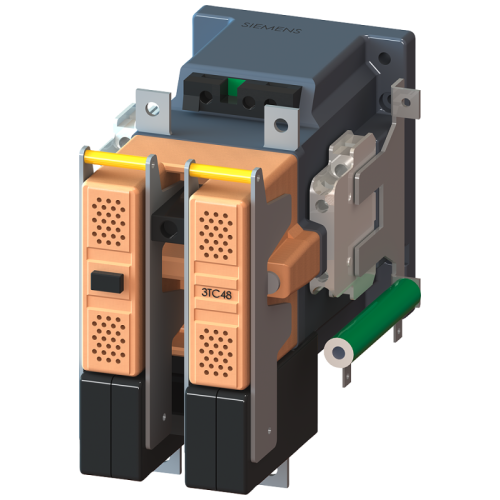 Контактор 2п DC-3 и 5 75А 750В вспом. контакты 21 (2НО+1НЗ) типоразмер 4 диапазон настройки 07...1.25 US соедин. варистором управление DC-прочная система 100В DC Siemens 3TC48170LF8