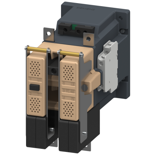 Контактор 2п DC-3 и 5 ном. рабочий ток 75А доп. контакты 22 (2НО+2НЗ) типоразмер 4 управление постоянным током DC 48В Siemens 3TC48170AW4