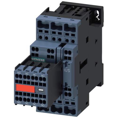 Контактор 3п кат. 230В AC встроен. 2НО+2НЗ 7.5кВт AC-3 400В типоразмер S0 пружин. зажимы для применений SUVA Siemens 3RT20252AL243MA0