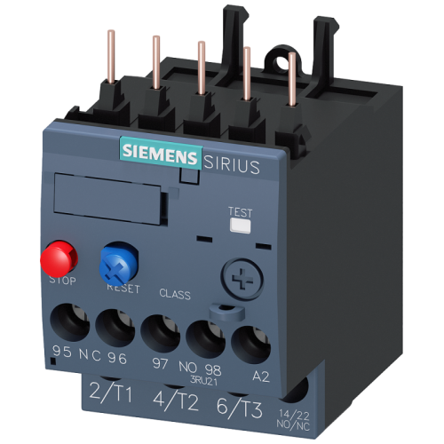 Реле перегрузки 3.5...5.0А для защиты электродвигателя Siemens 3RU21161FB0