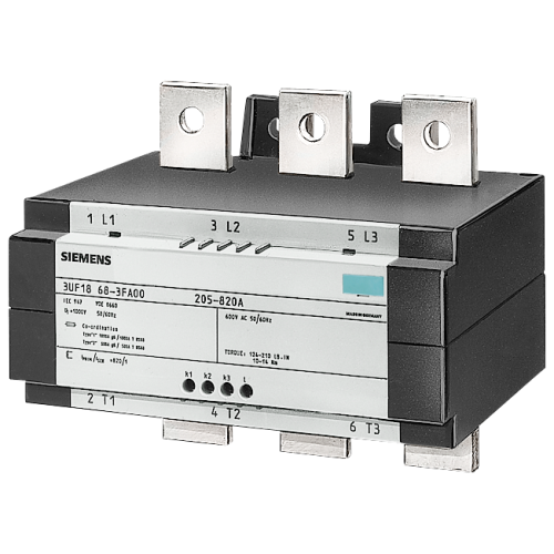 Трансформатор тока 3ф для монтажа на контакторе 820А/1А 0.1ВА Siemens 3UF18683GA00