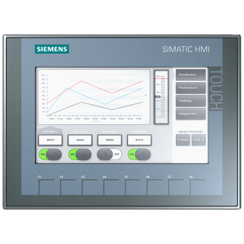 Панель оператора SIMATIC HMI KTP700 BASIC из серии BASIC кнопки и сенсор. управление TFT-дисплей 7дюйм 65536 цветов PROFIBUS Siemens 6AV21232GA030AX0