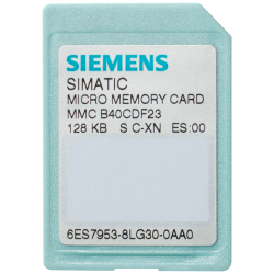 Микрокарта памяти для MMC S7-300/C7/ET 200 SIMATIC S7 3.3В NFLASH 128кбайт SIEMENS 6ES79538LG310AA0