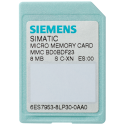 Карта памяти для MMC S7-300/C7/ET 200 3.3В NFLASH 2Мбайта Siemens 6ES79538LL310AA0