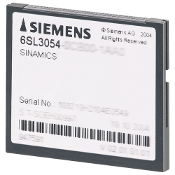 Карта памяти SINAMICS S120 COMPACTFLASH CARD W/O PERFORMANCE EXTENSION INCLUDING CERTIFICATE OF LICENCE V5.1 Siemens 6SL30540FB001BA0