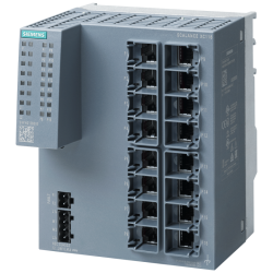 Коммутатор промышленный неуправляемый SCALANCE XC116 Industrial Ethernet 16х-электрич. RJ45 портов 10/100 Мбит/с LED-индикация диагностич. выход с кнопкой сброса ошибкок резервир. 24В Siemens 6GK51160BA002AC2