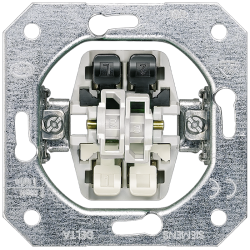 Выключатель 2-кл. 1мод. СП Delta 10А IP20 механизм Siemens 5TA2155