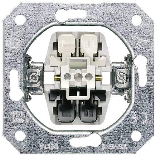 Выключатель 1-кл. СП Delta 10А IP20 механизм Siemens 5TA2156